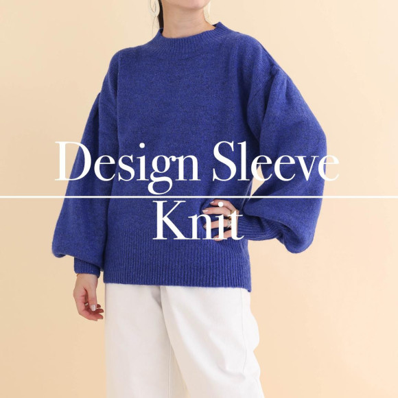 ■ボリューム袖ニット■