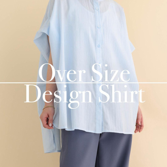 ■Oversize short-sleeved shirt■