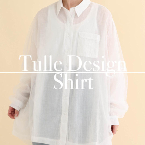 ■Tulleover shirt■