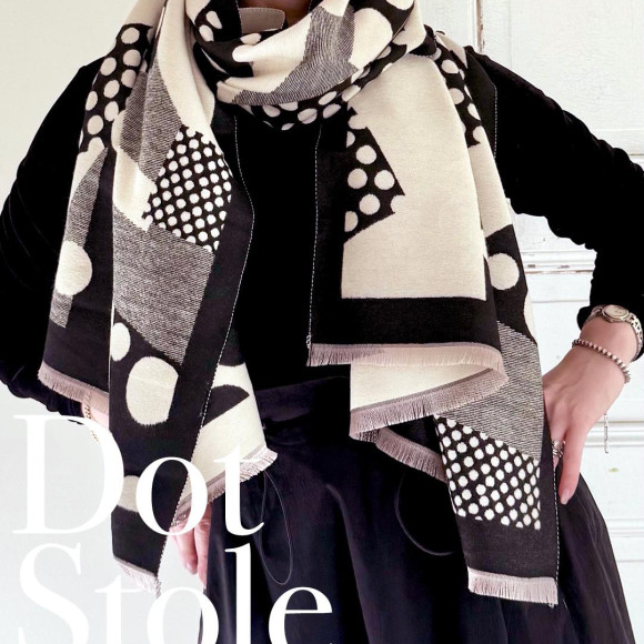 ■ドット柄スカーフ■