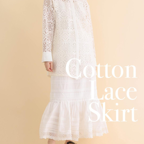 ■コットンレーススカート■