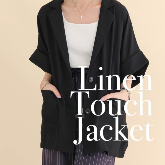 ■リネン風ジャケット■