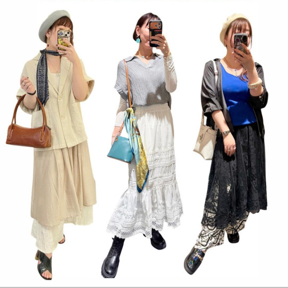 ■春のスカートコーデ■