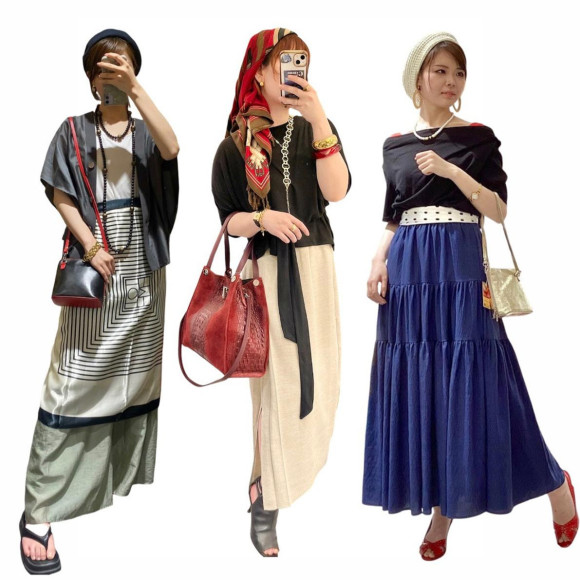 ■スカーフのアレンジコーデ■