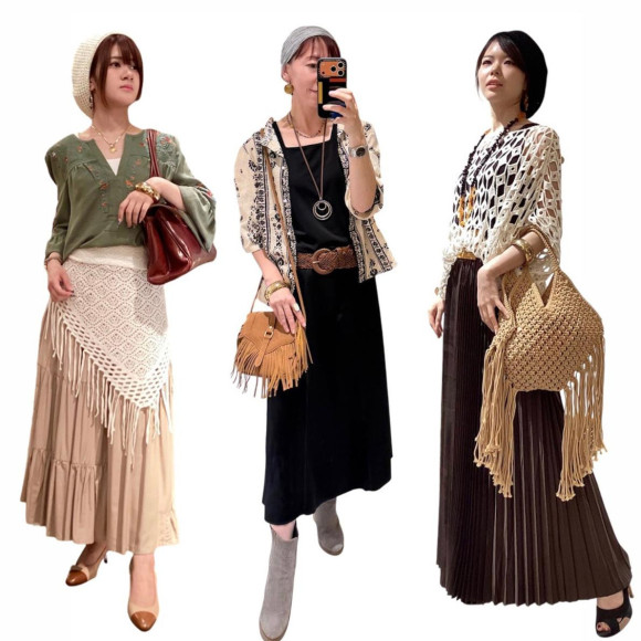 ■街で着るボヘミアンコーデ■