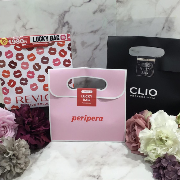 【クリオ】【CLIO】【 ペリペラ】【peripera】【レブロン】【 REVLON】【リンメル】【 RIMMEL】LUCKY BAG発売始まりました。【アスタリフト】【ASTALIFT】【ナチュラグラッセ】【naturaglac】