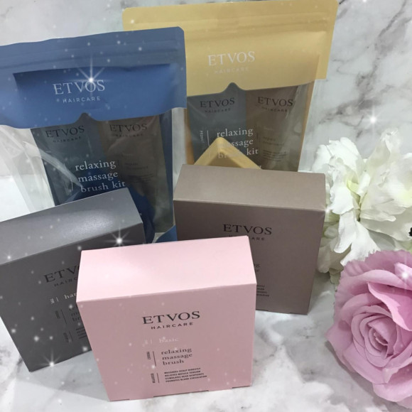 【 ETVOS（エトヴォス）】リラクシングマッサージブラシ ※今だけシャンプー&トリートメント付き