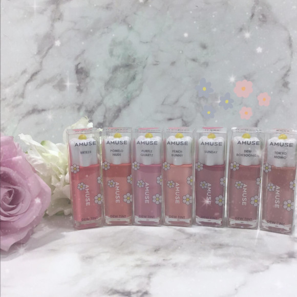  【AMUSE】しっとりうるうる 水彩花びらティント紹介【アミューズ】