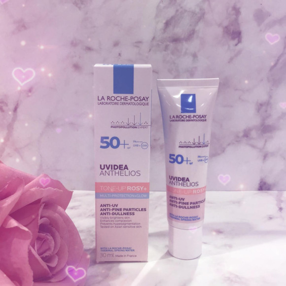 【ラロッシュポゼ】新発売。トーンアップUVローズ。ツヤ肌へ。