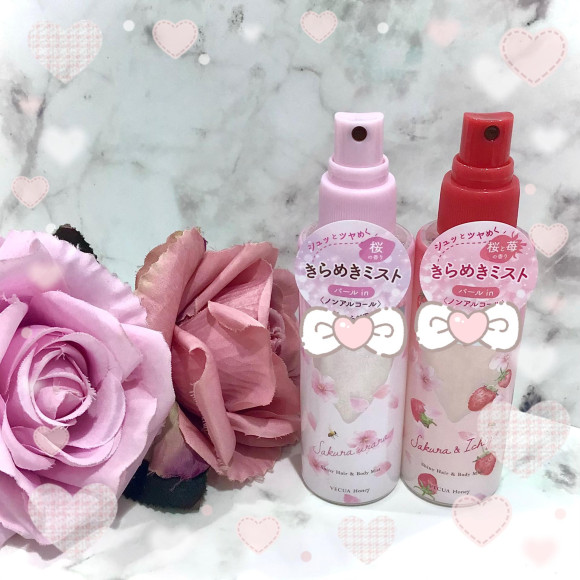 【VECUAHoney】ウォーターベースのフレグランスミストが 2つの春の香りで新登場！【ベキュアハニー】