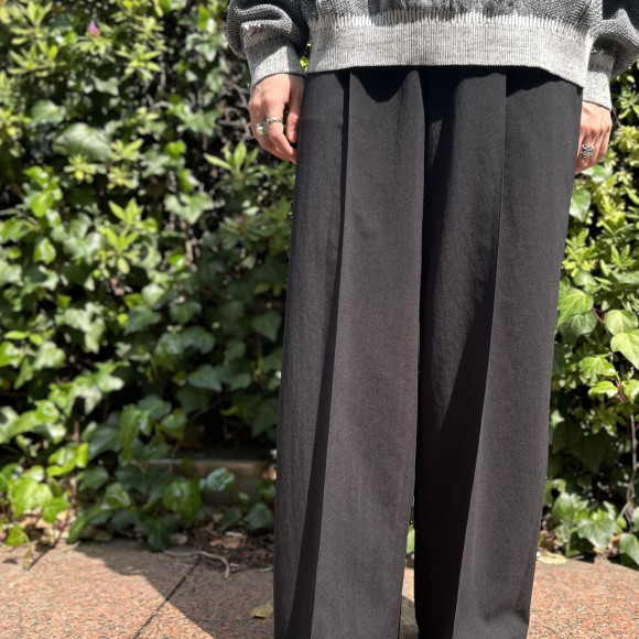 【4/12(sat) PM12:00~ Release】 SAYATOMO 1-Tack Baggy Slacks