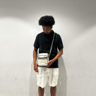 ⬛︎ Classic Side Bag ⬛︎ ＆ ⬛︎ Waffle Stitch Knitted Polo Shirt ⬛︎