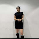⬛︎ Ribbed T-Shirt Dress ⬛︎