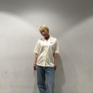 ⬛︎ Open Collar Jersey Shirt ⬛︎