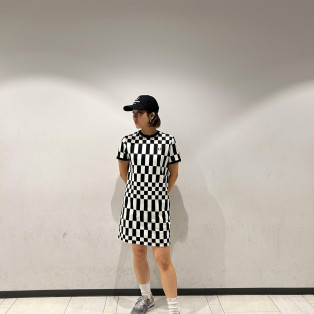 ⬛︎Chequerboard Pique T-Shirt Dress⬛︎