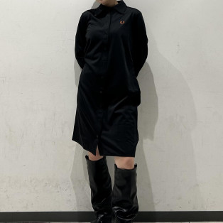 ⬛︎ Button-Through Jersey Shirt Dress ⬛︎