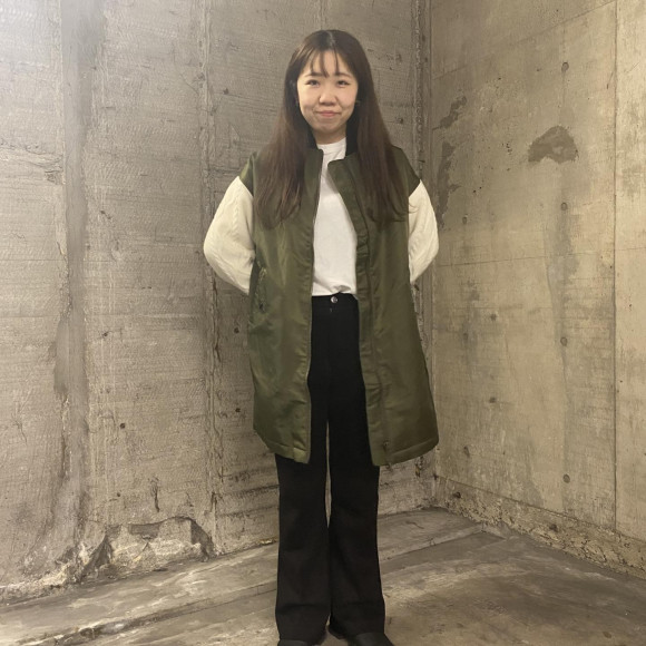 ■ Knitted Sleeve Bomber Jacket ■