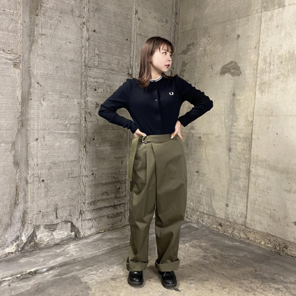 ■Ribbed Button-Through Top■ ・ ■Straight Leg Trouser■