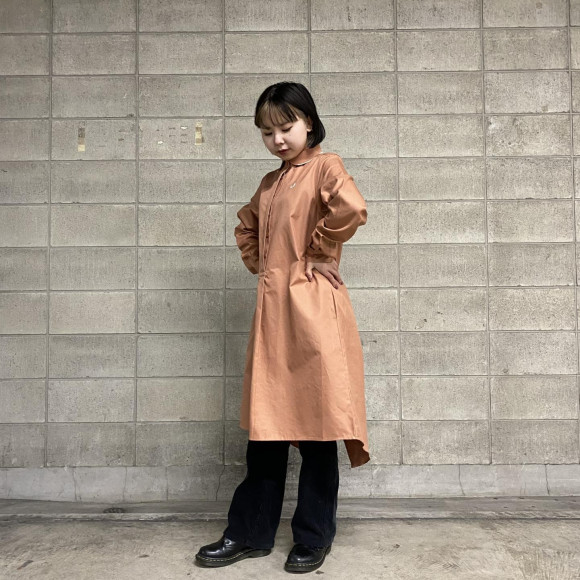 ■ Fishtail Hem Shirt Dress ■