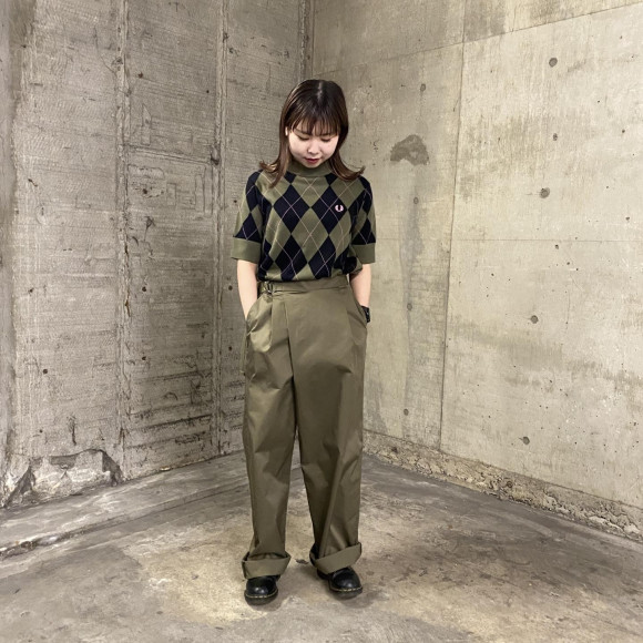 ■ Short Sleeve Argyle Jumper ■