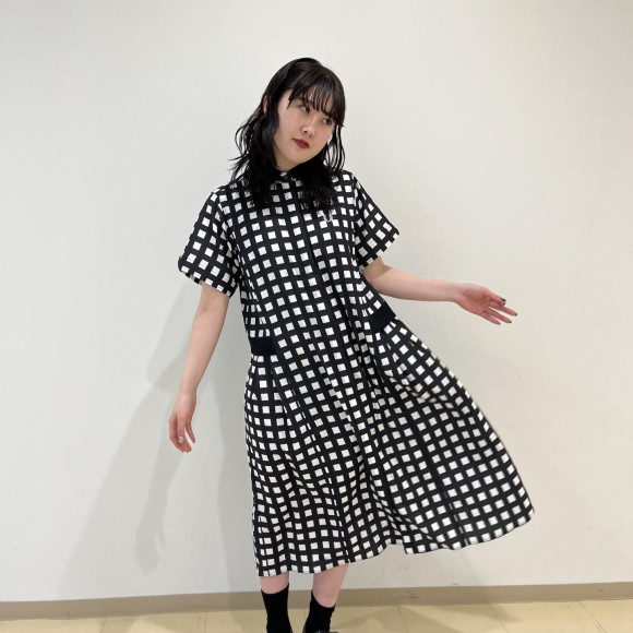 ■ Ribbed Collar Shirt Dress ■