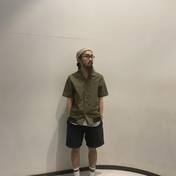 ■ Ribbed Hem Revere Collar Shirt ■