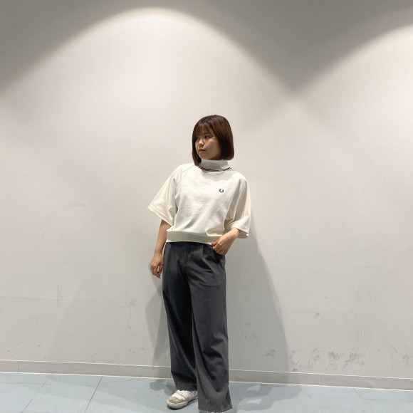 ■ Tipped Mock Neck Top ■
