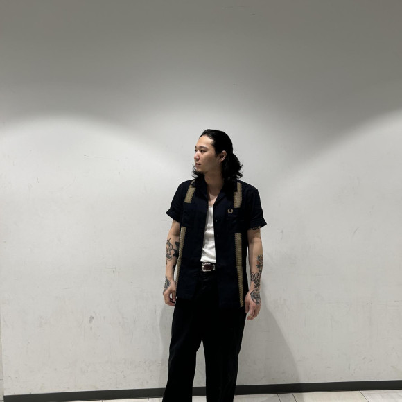 ■ Tape Detail Revere Collar Shirt ■