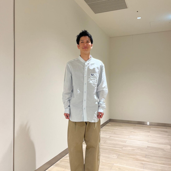 ◼️ Linen Blend Grandad Collar Shirt ◼️