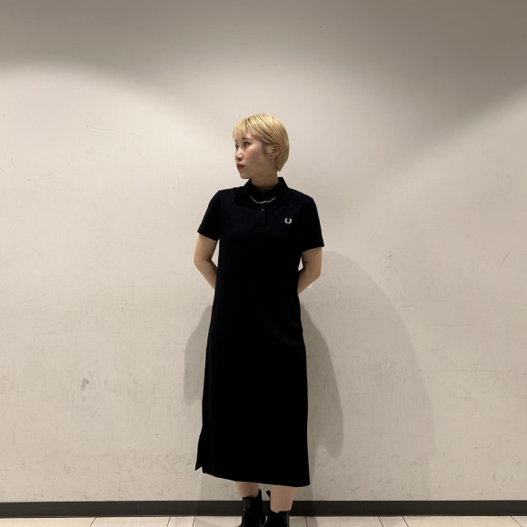 ⬛︎ Split Detail Pique Dress ⬛︎