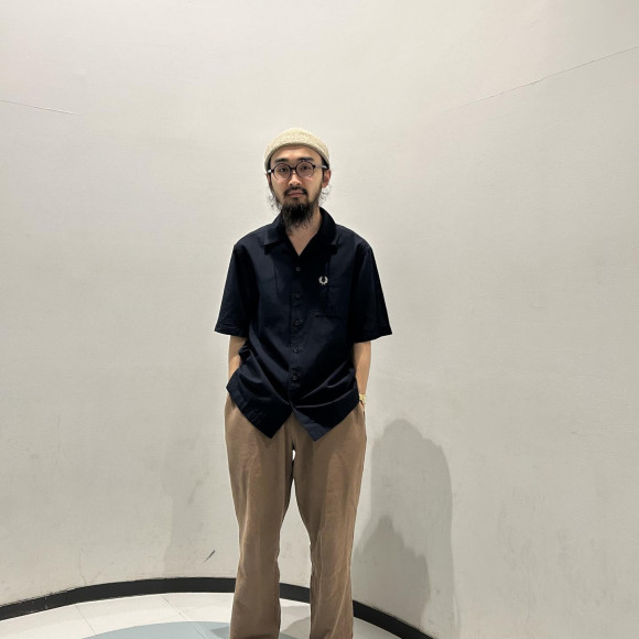 ⬛︎ Lightweight Texture Revere Collar Shirt ⬛︎