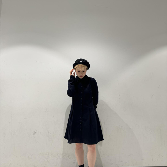 ■ Woven Mesh Shirt Dress ■