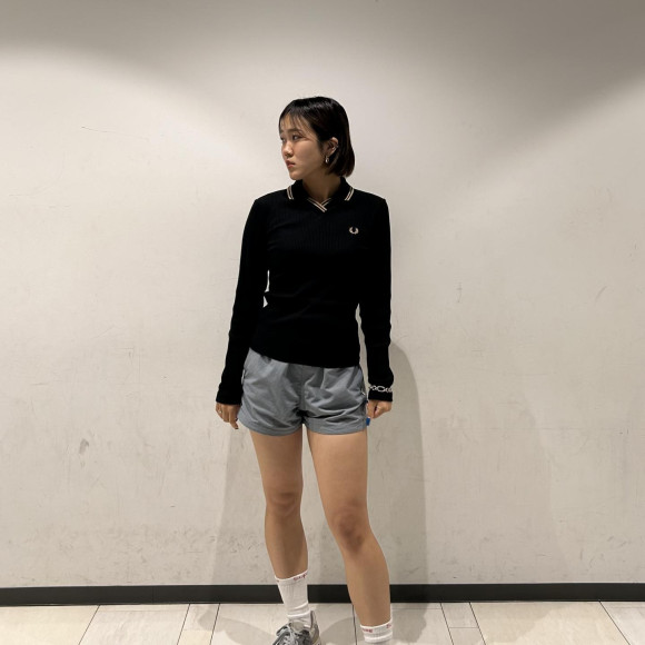 ⬛︎ Twin Tipped Ribbed Polo Shirt ⬛︎