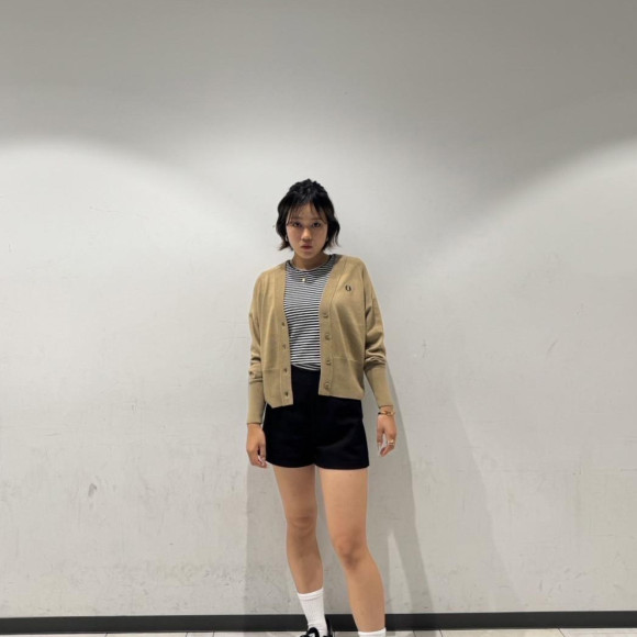 ⬛︎  V-Neck Cardigan ⬛︎ & ⬛︎ FP Derby Patent Leather ⬛︎