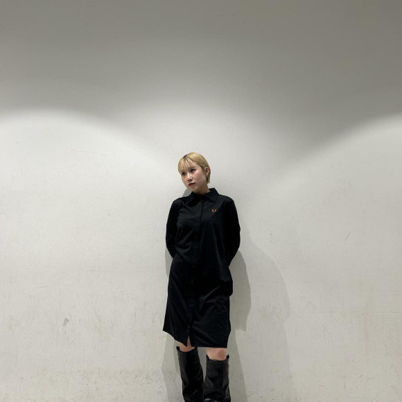 ⬛︎ Button-Through Jersey Shirt Dress ⬛︎