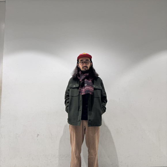 ⬛︎ Fleece Overshirt ⬛︎& ⬛︎ Brushed Wool Tartan Scarf ⬛︎