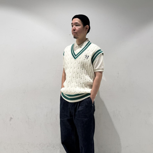 ⬛︎  Cable Knit Tennis Vest ⬛︎