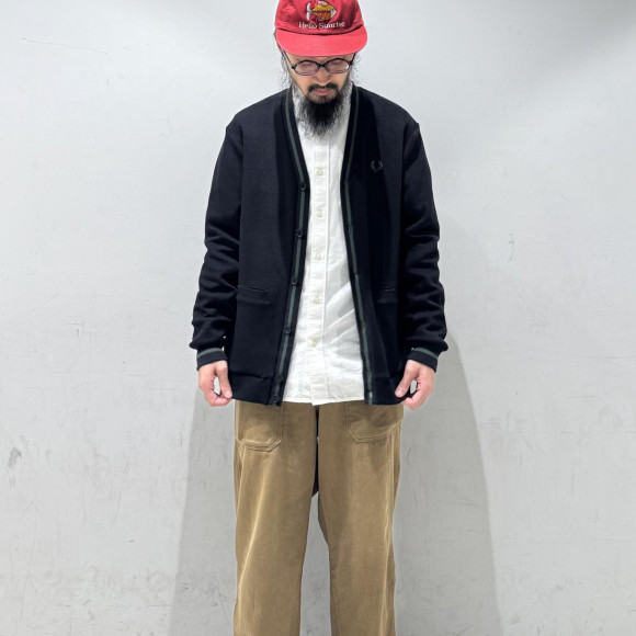 ⬛︎ Tipped Pique Texture Cardigan ⬛︎