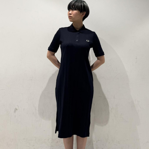 ⬛︎ Ribbed Polo Shirt Dress ⬛︎