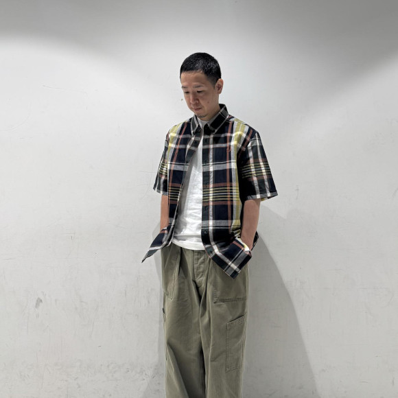 ⬛︎  Madras Check Short Sleeve Shirt ⬛︎