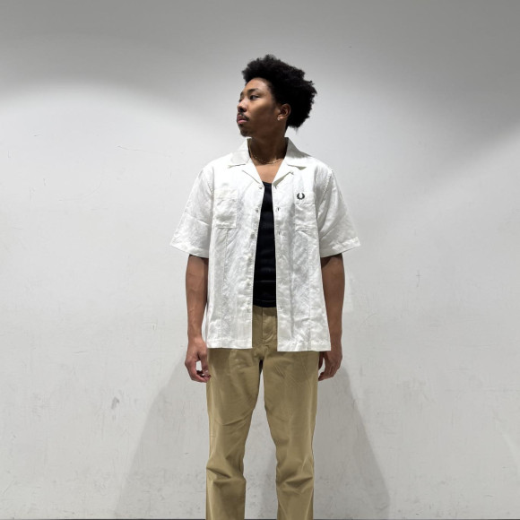 ⬛︎ Linen Blend Revere Collar Shirt ⬛︎