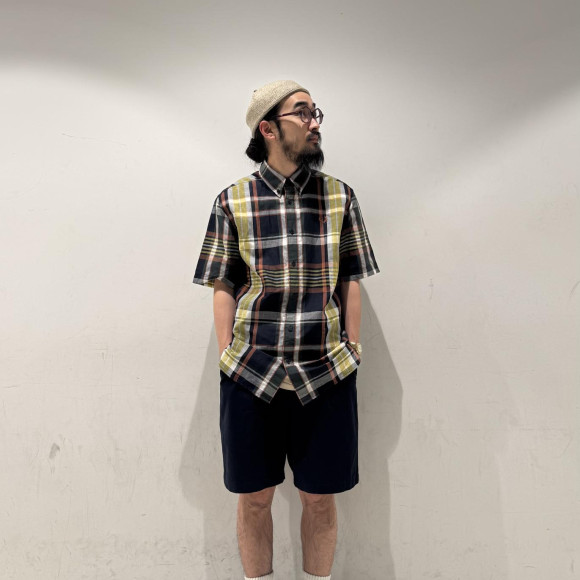 ⬛︎ Madras Check Short Sleeve Shirt ⬛︎