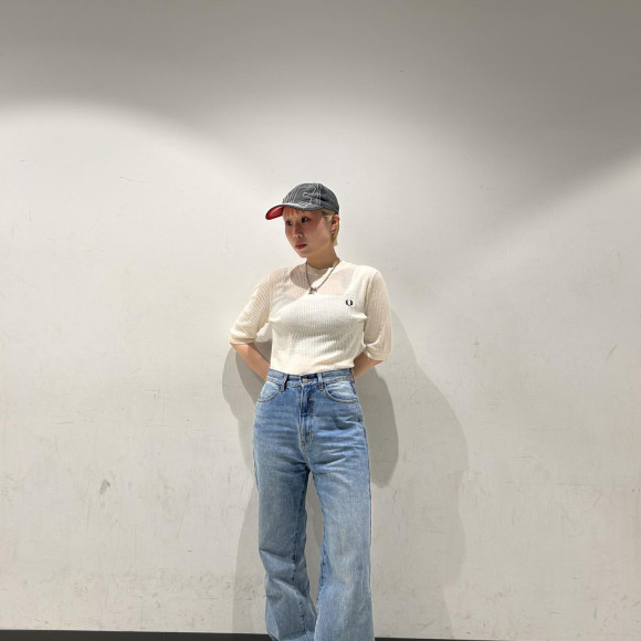 ⬛︎ Sheer Knit High Neck Top ⬛︎