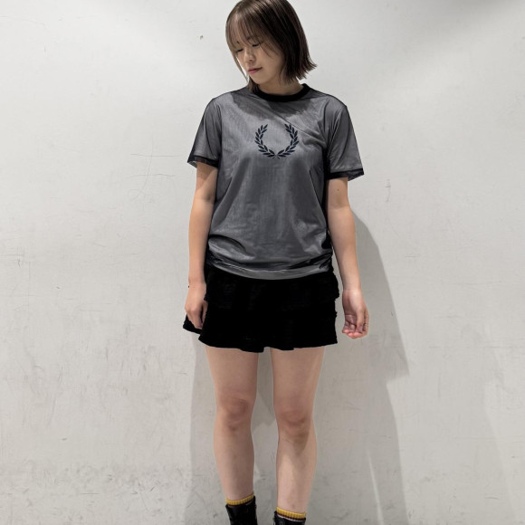 ⬛︎ Mesh Overlay T-Shirt ⬛︎