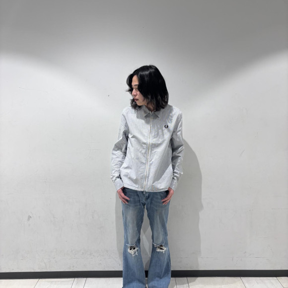 ▪️Striped Seersucker Zip Through Overshirt▪️