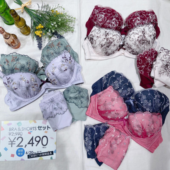 ♡プチプラ♡ ブラ＆ショーツセット♡