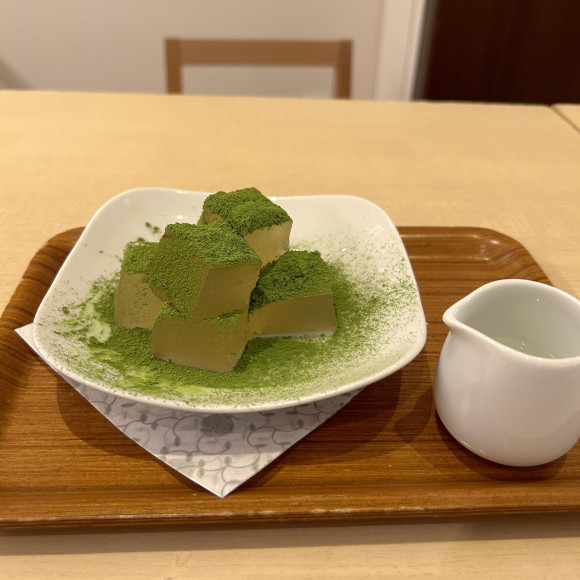 Japanese sweets from a matcha specialty store