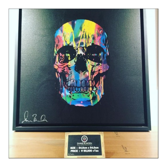シェーンボーデン Shane Bowden スカル サイン入り 絵画 shanebowden skull art │ 名古屋PARCO-パルコ-