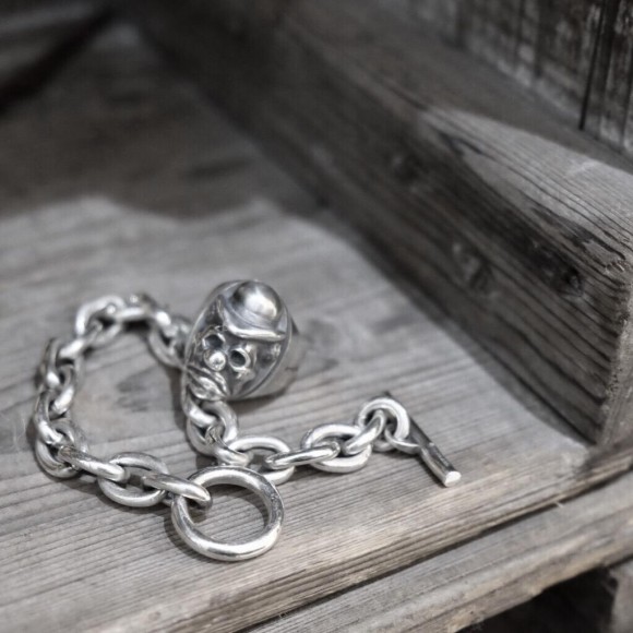 mollive AZUKI CHAIN T-BAR BRACELET L販売定価38500円 - ブレスレット