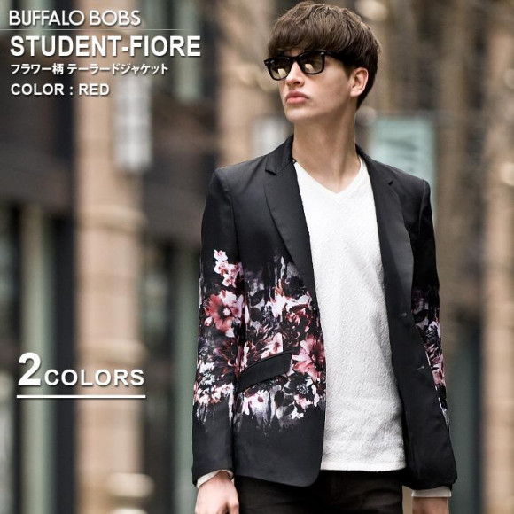 Store reservations can be reserved! " Start, STUDENT-FIORE (Study Dent-fiole) Flower pattern tailored jacket